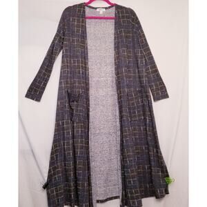 NWOT's - LuLaRoe Long Cardigan Duster Open Front Long Sleeves Multicolor Size S